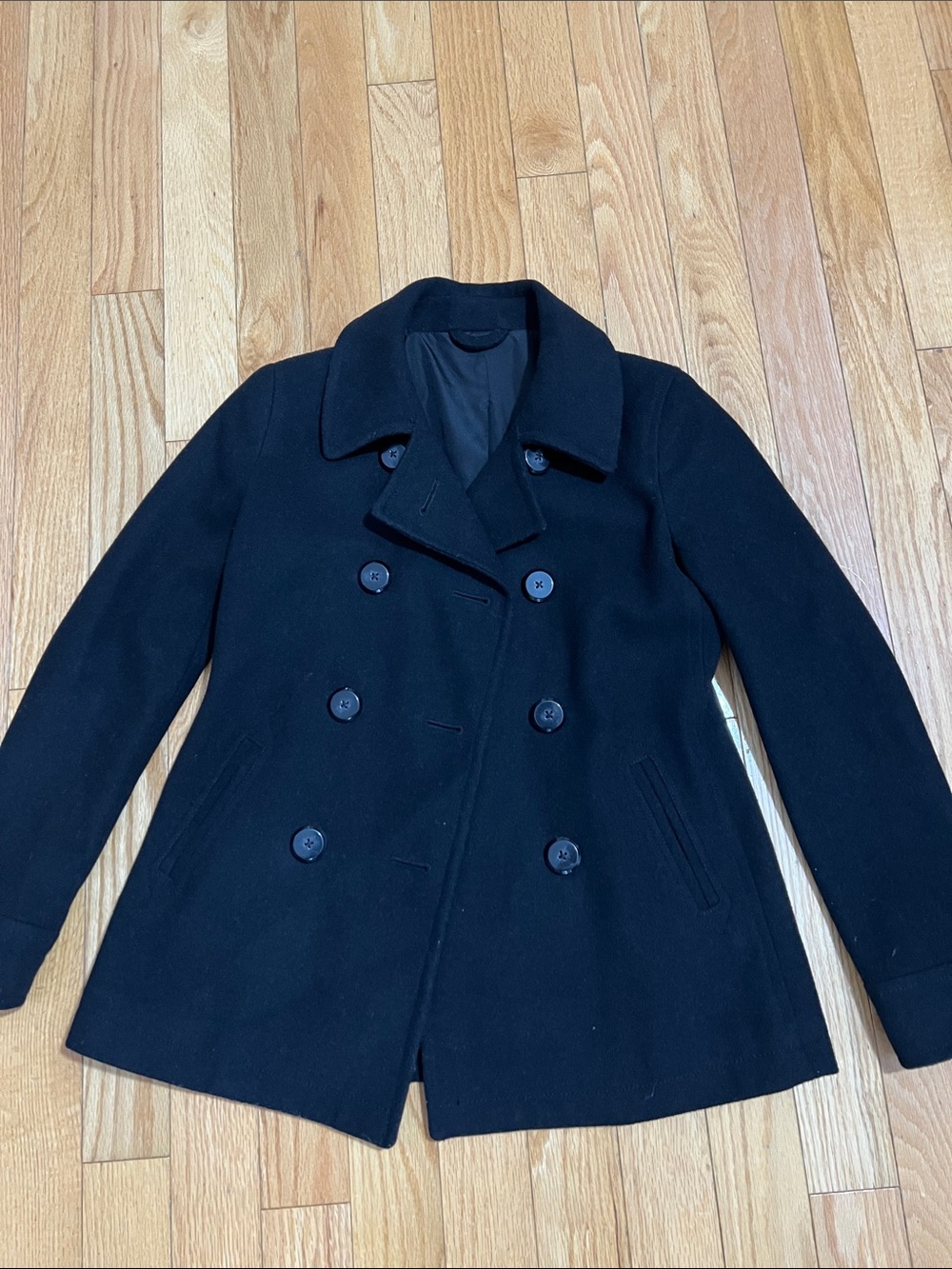 Classic Women's Black Peacoat - Unbranded